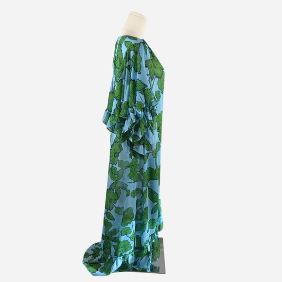 Cabi 5815 Derby Dress Green Floral Wrap Dress - Size XS - Picture 4 of 9